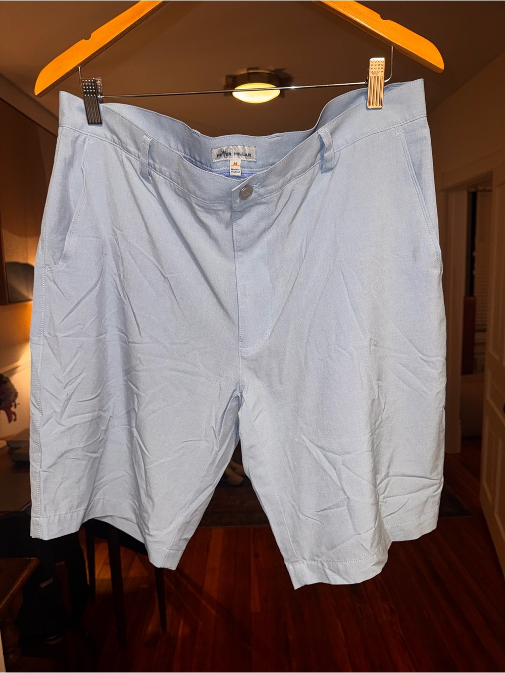 Peter Millar Light Blue Flat Front Men’s Shorts